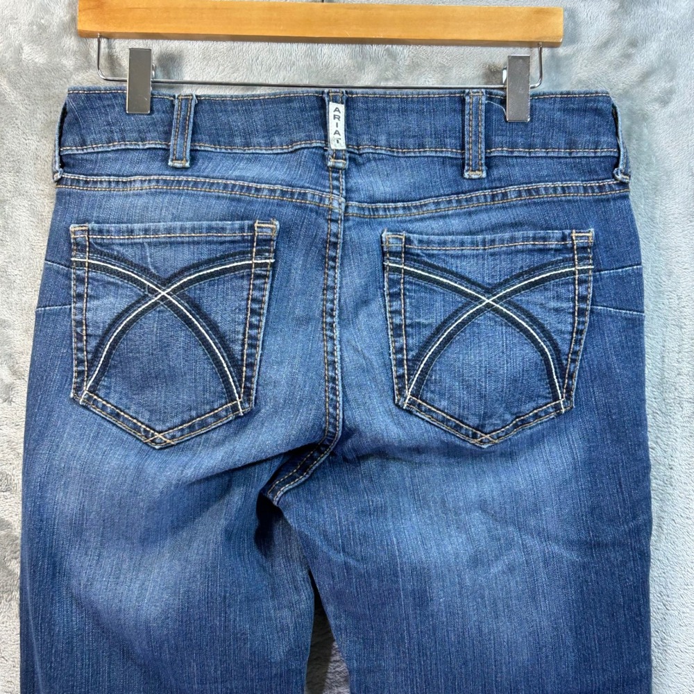 Ariat REAL Denim Rosa Bootcut Jeans Medium Wash Blue Womens 31R AW6308C - Picture 6 of 12